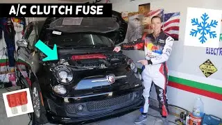 FIAT 500 AC CLUTCH FUSE LOCATION REPLACEMENT, AC COMPRESSOR CLUTCH NOT WORKING