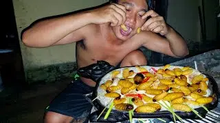 Tender Coconut Worms Cooked On Iron Pot