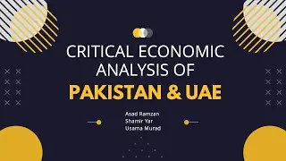 Critical Economic Analysis of UAE & Pakistan