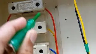 meter box 3 phase connection red yellow blue phase nutral#i love god#electric
