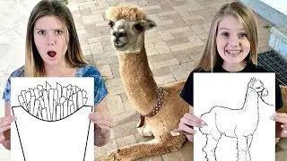 Whatever You DRAW,  I'll BUY It Challenge ✏️ || Taylor & Vanessa