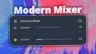 You HAVE to try this Modern Volume Mixer on Windows 11/10 | Rainmeter skin