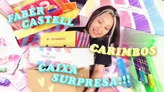 MAIS UM SURTO COM RECEBIDOS DE PAPELARIA!!! - Porta Washi Tape, Carimbos, Faber Castell e +
