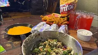 Chicken Fries Burritos / Dill Pickle Cheese Burgers Salad