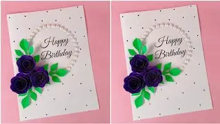 Easy & Beautiful Birthday greeting card🪻/ Handmade cards ideas for birthday / Art Galaxy 