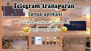CARA MEMBUAT TEMA TELEGRAM TRANSPARAN 🌞