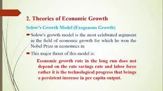 Theories of Economic Growth