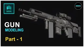 #Gun Modeling- in Maya part- 1 #model