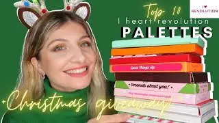 TOP 10 I HEART REVOLUTION HOLIDAY EYESHADOW PALETTES | INTERNATIONAL CHRISTMAS GIVEAWAY CLOSED