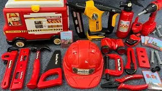11 Minutes Satisfying with Unboxing Fire engine Playset,Carpentry Power tools | Toy Review    