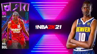 PINK DIAMOND BOL BOL GAMEPLAY! A HIDDEN DARK MATTER & THE GLITCHIEST CARD IN NBA 2K21 MyTeam!