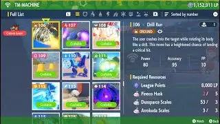 Pok&eacute;mon Scarlet and Violet - How to Craft TM 106 (Drill Run) using TM Machine
