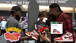 CASHING OUT $25,000 AT SNEAKER CON CHICAGO! *I ALMOST COPPED A $20,000 SHOE* DAY 1 (Part 2)