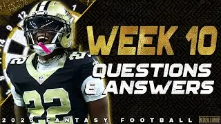 🔴 LIVE - Week 10 Waiver Wire Q&A - 2025 Fantasy Football