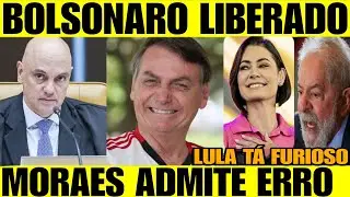 BOLSONARO LIVREEE - MORAES ADMITE ERRO E VOLTA ATRÁS - LULA FICA FURIOSO E REVOLTADO COM FLÁVIO...