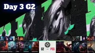 G2 vs PSG - Day 3 LoL MSI 2022 Rumble Stage | G2 Esports vs PSG Talon full game