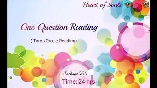 ⚡One Question Reading⚡ Tarot/Oracle Reading  
