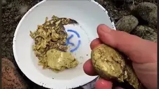 Found  A LOT GOLD  in the river 2021 My lucky