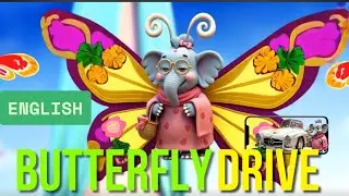 Fly Fly Butterfly 🦋 | Hathi Raja's Mom Drives for Fresh Vegetables | Fun English Poem for Kids