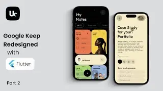 Google Keep (Note App) redesigned with Flutter | part 2  Bottom Navigation and glassmorphism