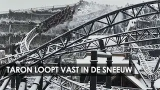 Oeps: Taron in Phantasialand blijkt niet opgewassen tegen sneeuw