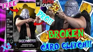 BROKEN🔥 SHOCKMASTER CARD GLITCH GUARANTEED PRO!! REDEEM CODES! & QR CODES! WWE SuperCard 