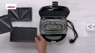 Распаковка сэндвичницы / Unpacking of sandwich maker ARESA AR-1206