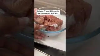 Defrost Frozen Chicken in Microwave in 5 Minutes! #ytviral #kitchentips #kitchenhacks