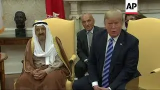 Trump welcomes Kuwait Emir, slams Woodward's book portrayal