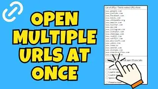 How to open Multiple URLs/ Website/ Links with One Click All At Once