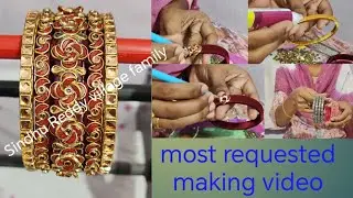 most requested Silk thread bangles making video/beautiful Silk thread bangles collection/customised👌