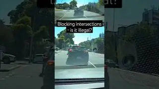 Blocking Intersections - Is it illegal? #driving #learningtodrive #roadrules #melbourne #shorts