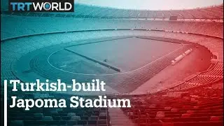 Turkish-built Japoma Stadium lights up for Africa Cup of Nations