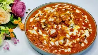 Mushroom Butter Masala | Mushroom Masala Better Than Hotel In Easy Way | Vegetarian Recipes  