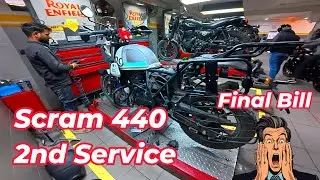 Royal Enfield Scram 440 Second Service Experience | 5,000 KM Maintenance Guide & Cost (2026)
