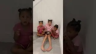 Dad catches daughters eating cake before dinner and this happens #shorts