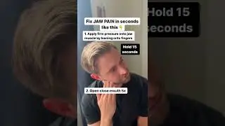 How to FIX JAW PAIN in Seconds