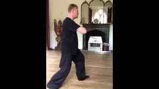 Andy Spragg demonstrating the 'brush knee push' Tai Chi exe