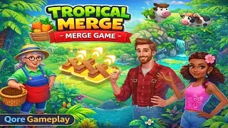 Tropical Merge: Merge Game | Relaxing Island Merge & Build Gameplay (Android/iOS)