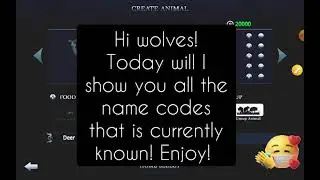 All the (name) codes in WAO! | Showcase | Wild Animals Online