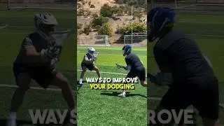 Lacrosse 1v1 drill with a slide guy.
