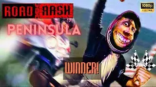 Road Rash 🏍 PC gameplay | Victory at  Peninsula  🏆