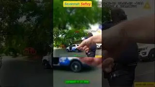 savannah police officer nearly gets stabbed!