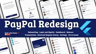 Flutter App UI - PayPal Redesign - Speed Code
