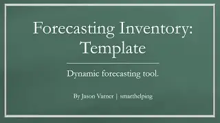 Inventory Forecasting - Up to 36 Months