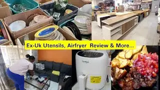 Gikomba Ex-uk Utensils Haul, Airfryer  Review,(saves cooking  oil), Cleaning  Motivation ...♥️