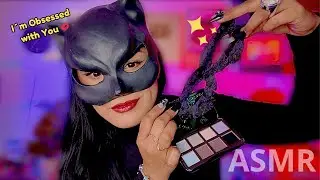 ASMR con mi voz normal I La MORRA OBSESIONADA contigo TE MAQUILLA como 🎭 Gatúbela 🐾