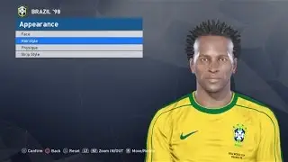 Ze Roberto PES 2017 face & stats (Brazil '98)