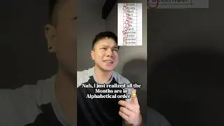 I just realized all the months are in alphabetical order 😭😭 #alphabet #justforlaughs #youtube