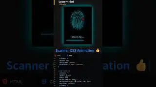 Fingerprint Scanner Animation #coding #htmlcss #animation #jaidmeel
